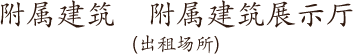 附属建筑　附属建筑展示厅（出租场所）